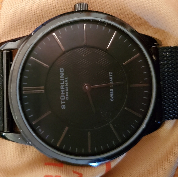 Low profile black and brown Stuhrling watches - Picture 3 of 5